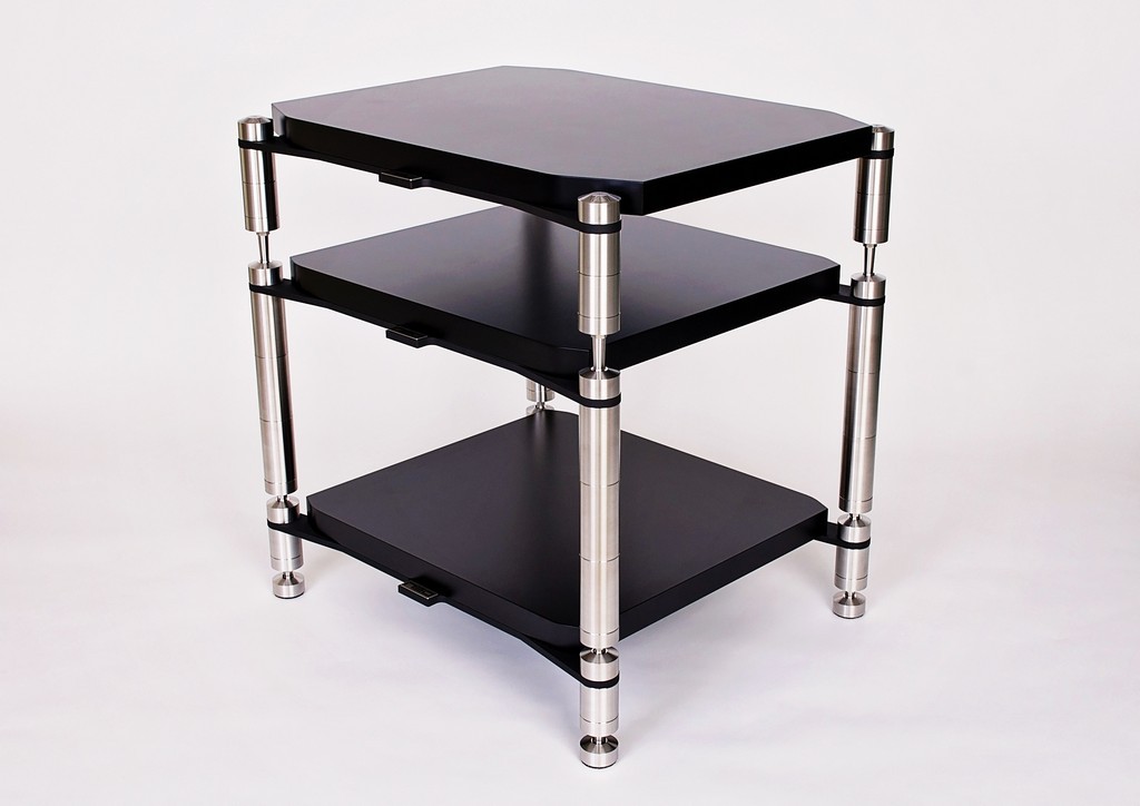 фото Стойка под Hi-Fi компоненты Neo Quattron Reference Matte Power Amp Stand 550 (ножки Stainless Steel) Pult.by